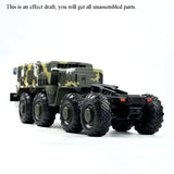 1/12 CROSSRC BC8C Mammoth 8*8 RC Car Model Military Truck KIT UBEC Motor Sound Steel 10T 14T Motor Gear Full Metal 2 Speed Gearbox