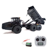 XDRC 1/14 6X6 Remote Control Dumper Car RC Hydraulic Articulated Truck Model With Servo Motor Sound Light Hydraulic System