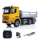 1/14 3348 RTR RC Hydraulic Dumper Metal Chassis 2Speed Gearbox Radio Control Tipper Car Light Sound Radio Battery NO Lock Differential