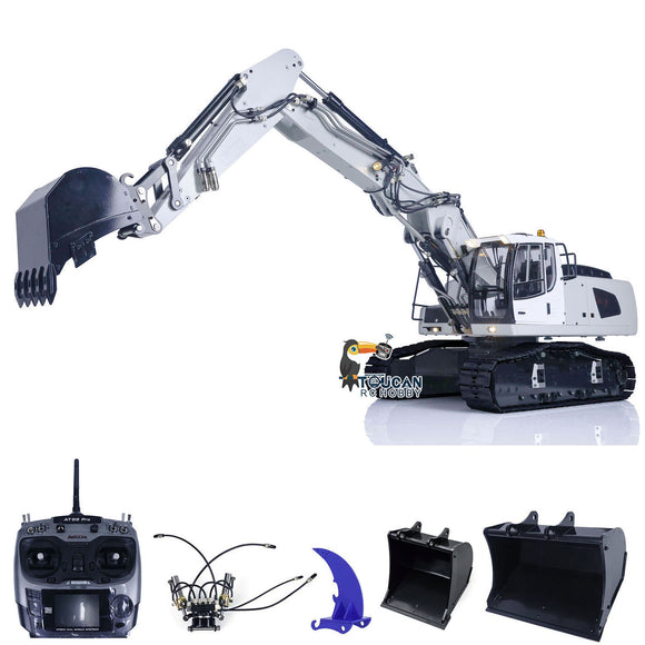 946-3 10CH Tracked 1/14 Metal RC Hydraulic Excavator W/ Tiltable Bucket Ripper Remote Control Cars Construction Vehicle
