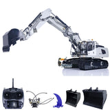 946-3 10CH Tracked 1/14 Metal RC Hydraulic Excavator W/ Tiltable Bucket Ripper Remote Control Cars Construction Vehicle