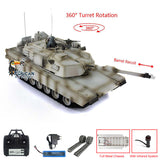 Refitted 2.4Ghz HengLong Factory USA Abrams Radio Controlled Ready To Run BB IR TK7.1 Tank 3918 M1A2 Metal Chassis Plastic Hull