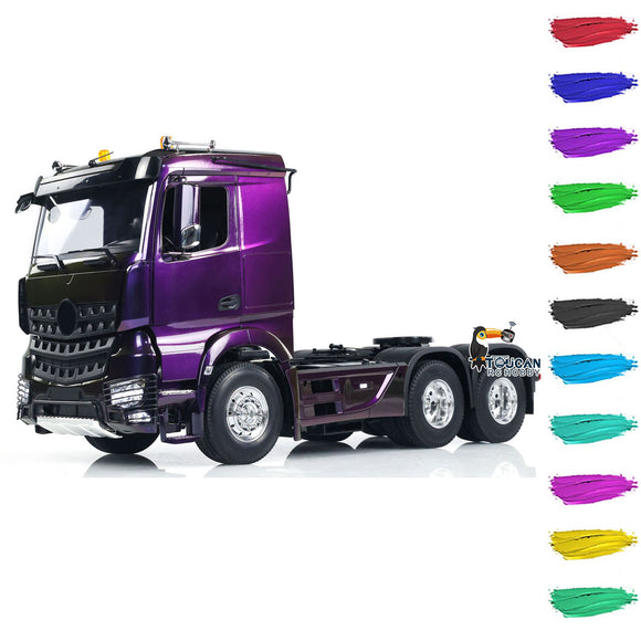 1/14 RC Tractor Truck 6x4 Remote Control Car Painted Assembled Model Emulated Car Hobby Models With Light Sound System