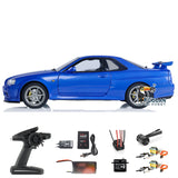 Capo 1/8 R34 RTR 4WD RC Drift Racing Car Metal Radio Controlled High-speed Vehicle Brushless Motor Painted Assembled DIY Model