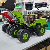 Metal 1/14 RC Hydraulic Wheeled Loader WA480 Remote Control Construction Heavy Machine Hydraulic Fork Quick Release