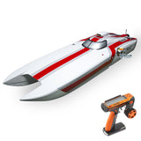 G30E 30CC Fiber Glass 70KM/H Gasoline Racing ARTR RC Boat W/ GT3C Radio System Engine Propeller Servo