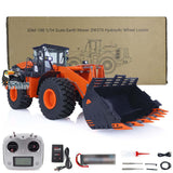 1/14 JDM 198 RC Hydraulic Loader RTR ZW370 Construction Vehicles Painted Model W/ Sound & Light Systems ESC Motor Servo Battery