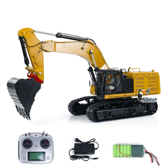 Metal 1/14 374F Hydraulic RC Excavator Remote Controlled Engineering Vehicles Assembled & Painted Light Sound System