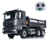 Metal 1/14 Hydraulic RC Dump Truck 3363 6x6 Remote Control Tipper Car Sound Light