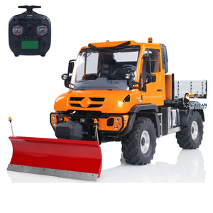 1/10 U423 4X4 Hydraulic RC Crawler Car Remote Control Off-road Dumper Snow Blade with 2-speed Transmission Sound & Light System