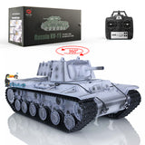 1/16 Scale TK7.0 Plastic Henglong FPV KV-1 Remote Controlled Ready To Run Model Tank 3878 360 Turret Steel Gearbox Tracks Idlers