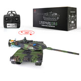 2.4G Henglong 1/16 Scale 7.0 Plastic Leopard2A6 Ready To Run RC BB IR Tank Barrel Recoil 3889 Tracks Sprockets Idlers Road Wheels