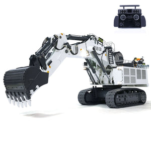 1/20 Scale Metal Hydraulic RC Excavator for 996 w/ Pump Valve ESC Motor Smoking Frsky taranis XE radio controller