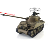 2.4G Henglong 1/16 Scale TK7.0 M4A3 Sherman RTR RC BB IR Tank 3898 Barrel Recoil Plastic Tracks Sprockets Idlers Smoke Sound