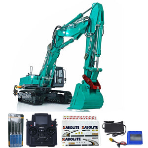 KABO 1/14 Scale K350 200 Metal RC Hydraulic Excavator RTR Model KABOLITE 3-section Boom Truck with Sound Light PL18EVLite Radio