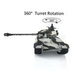 Henglong 1/16 Scale TK7.0 Plastic German King Tiger Ready To Run Remote Controlled Tank 3888A 360 Turret Tracks Sprockets Smoke