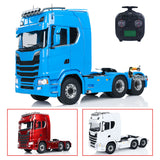 1/14 RC Tractor Truck Metal Chassis 6x6 Remote Control Car 2-speed Transmission Full Aluminum Alloy Frame Structure CNC Metal Axles