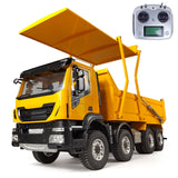 1/14 Metal Hydraulic Flip-over Cover RC Tipper Truck 8x4 Remote Control Dump Car Motor ESC Servo I6S Radio