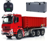 1/14 8*8 RC Hydraulic Equipment Radio Controlled Truck Roll On Full Dumper Car Rear Axle Steering Assembled Painted Vehicles