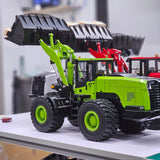 Metal 1/14 RC Hydraulic Wheeled Loader WA480 Remote Control Construction Heavy Machine Hydraulic Fork Quick Release