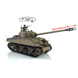 2.4G Henglong 1/16 Scale TK7.0 M4A3 Sherman RTR RC BB IR Tank 3898 Barrel Recoil Plastic Tracks Sprockets Idlers Smoke Sound