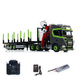 Toucan Assembled 6X6 Metal Chassis 1/14 RC Tractor Truck 770S Hydraulic Crane Logging Trailer PL18EV Lite