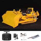 Metal JDMODEL 1/14 RC Hydraulic Bulldozer 575 Huge Dozer Smog Heavy Machine Frsky X14 Radio Battery RTR Mix Controlled Light Sound Smoke