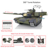 Henglong 1/16 TK7.0 Abrams Radio Controlled Ready To Run Tank 3918 360 Turret Metal Tracks W/ Rubbers Sprockets Idlers Smoke
