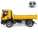 1/14 4*2 Metal RC Hydraulic Dump Truck 2-speed Remote Control Tipper Car Electric Model Vehicle DIY PNP Sound Light System