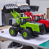 Metal 1/14 RC Hydraulic Wheeled Loader WA480 Remote Control Construction Heavy Machine Hydraulic Fork Quick Release