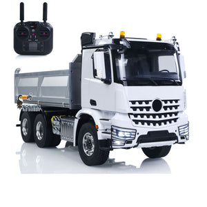 1/14 RC Hydraulic Dumper 3348 Metal Chassis 2Speed Gearbox Radio Control Tipper Car Light Sound Transmitter NO Lock Differential