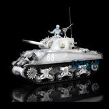 2.4G 1/16 Scale TK7.0 Henglong M4A3 Sherman Ready To Run Radio Controlled Tank 3898 360 Turret Plastic Tracks Sprockets Idlers