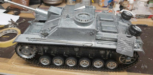 Second Hand Used Mato Full Metal 1/16 German Stug III Infrared Version Barrel Recoil RC Tank 1226 Radio Control Ready To Run