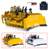 1/14 Hydraulic RC Bulldozer Metal RTR Remote Control Dozers Model D11T Dozer Multi-Function Control with Smoke Lights Sounds