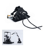 Metal Electric Gripper Hammer Cleaning Bucket Power Rammer for 1/14 E20 RC Excavator JXModel Mini Digger Upgrade Parts
