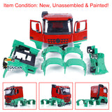 1/14 Painted Plastic Body Shell Cabin Set Unassembled and Painted for 6x6 RC Tractor Truck 6X4 Radio Controlled Car DIY Car Model