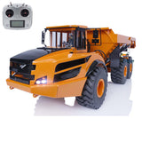 XDRC Metal 1/14 6x6 RC Articulated Truck Car Radio Controlled Hydraulic Dumper Construction Vehicle PNP Model Light Sound System
