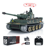 1/16 Henglong German Tiger I 7.0 RC Tank 3818 S33 RTR BB Shooting Model Smoking Turret 340 Degree Rotating Battery Radio