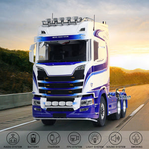 TOUCAN 770S 1/14 RC Tractor Trcuk FPV Smoke Sound 2Speed RTR Model 6x6 Metal Chassis Radio Controlled Lorry Car ST8 Battery