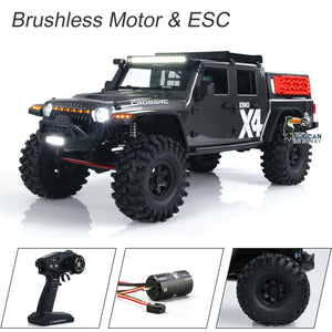 CROSSRC EMO X4 1/8 RC Off Road Vehicle 4x4 Rock Crawler Car Differential Lock 2Speed 8IGHT-FOC Brushless Motor ESC Light Sound