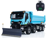 Metal 1/14 Hydraulic RC Dump Truck 8x8 Remote Control Tipper Cars with Snow Blade DIY Hobby Model Simulation Vehicle