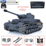 1/16 Scale TK7.0 Upgraded Henglong Panzer IV F2 RTR RC FPV Model Tank 3859 360 Turret Tracks Sprockets Idlers Road Wheels