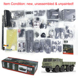 CROSSRC DC8 8X8 1/12 Electric Remote Control Off-road Military Truck Unassembled Unpainted with Crawler Car Motor Transmission