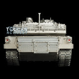 60KG 1239MM Henglong 1/8 Scale Full Metal USA M1A2 Abrams RTR RC Tank 3918 Battery with Pivot steering Light Sound