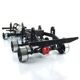 Hercules Metal Chassis for 1/10 6x6 RC Crawler Model Pickup Radio Control Climbing Car DIY Parts Accesssories WHeels Tires