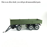 CROSS RC 1/12 Scale Model T004 Full Trailer Truck Kit 785*210*225MM Tractor Car Model 3 Axles Bucket Unassembled Unpainted New