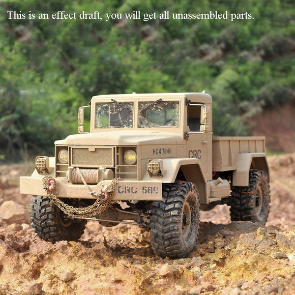 CROSS RC Car Model 1/10 Scale HC4 4WD Off Road Military Truck Crawler KIT Model with Motor W/O Battery Unassembled Unpainted