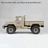 CROSS RC Car Model 1/10 Scale HC4 4WD Off Road Military Truck Crawler KIT Model with Motor W/O Battery Unassembled Unpainted