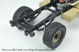 CROSS RC Car Model 1/10 Scale HC4 4WD Off Road Military Truck Crawler KIT Model with Motor W/O Battery Unassembled Unpainted