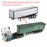 Toucanrc 1/14 6*4 Plastic Remote Control Tractor Truck Painted Container Semi-Trailer for Tamiyaya RC Vehicles